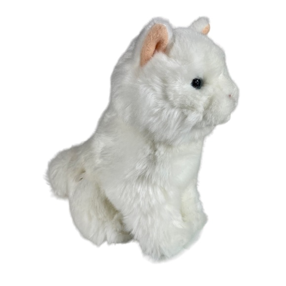 Webkins Signature Persian White Cat Gold Patch Vintage Ganz Plush Kitty No Code - Picture 6 of 16